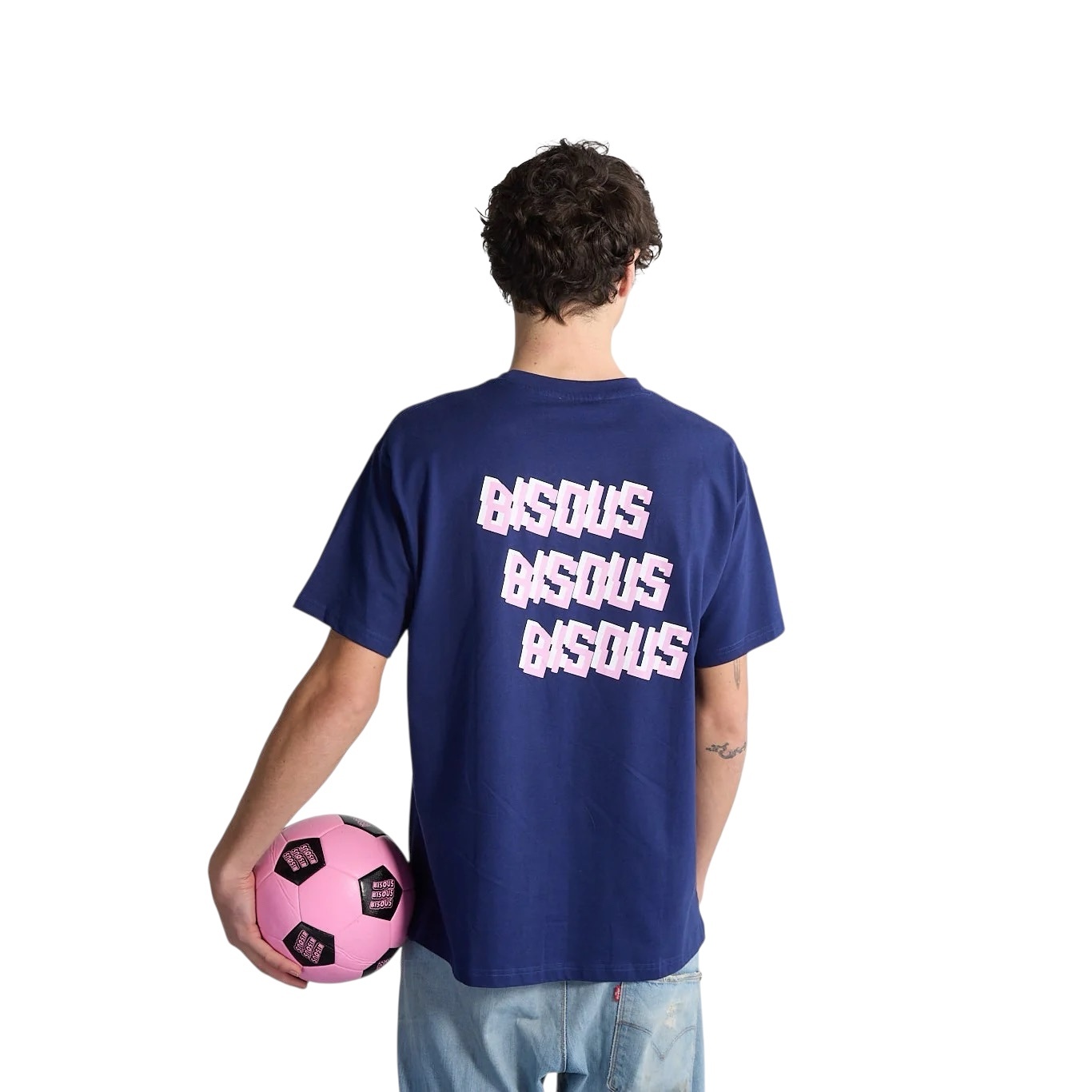Bisous Skateboards X3 T-Shirt - Navy