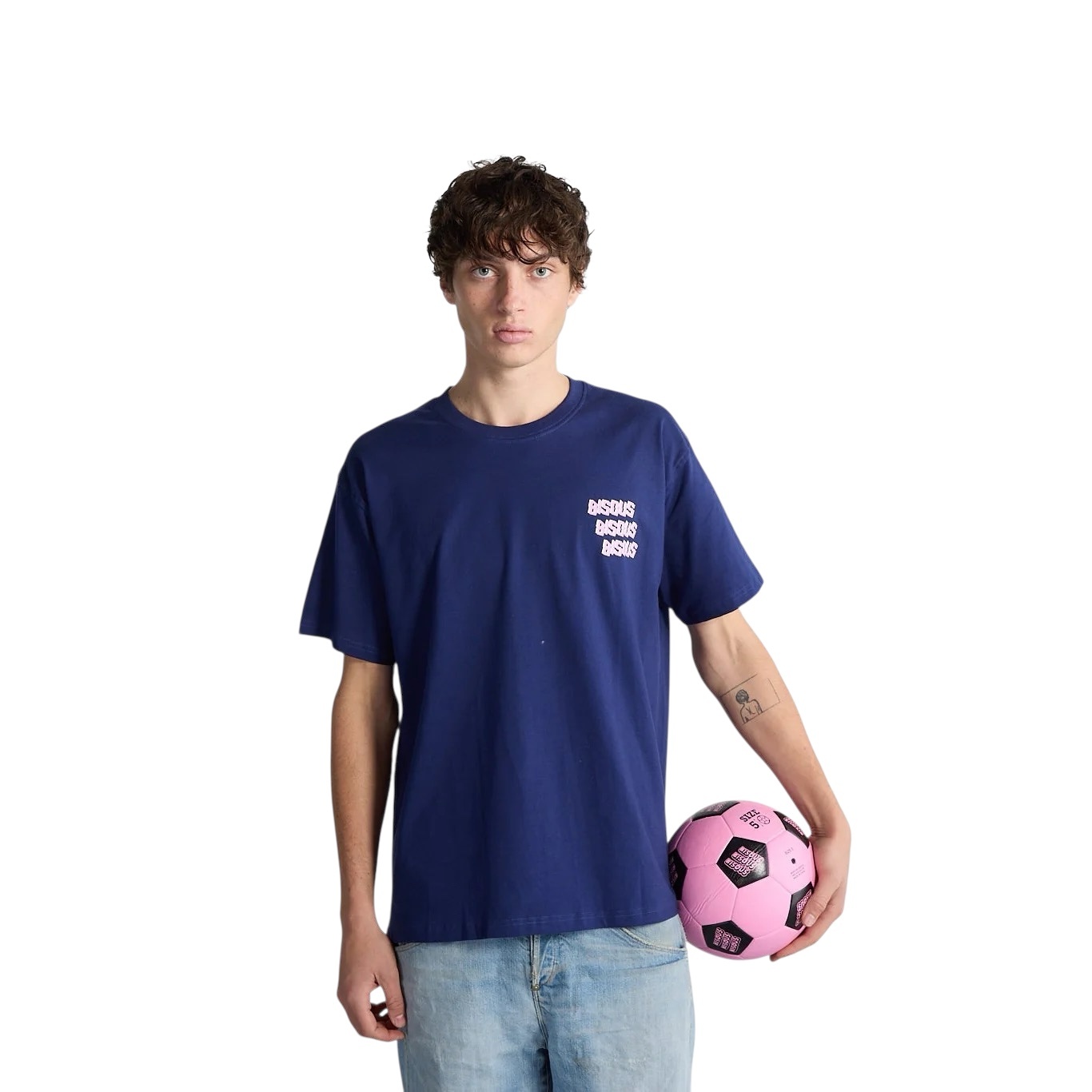 Bisous Skateboards X3 T-Shirt - Navy