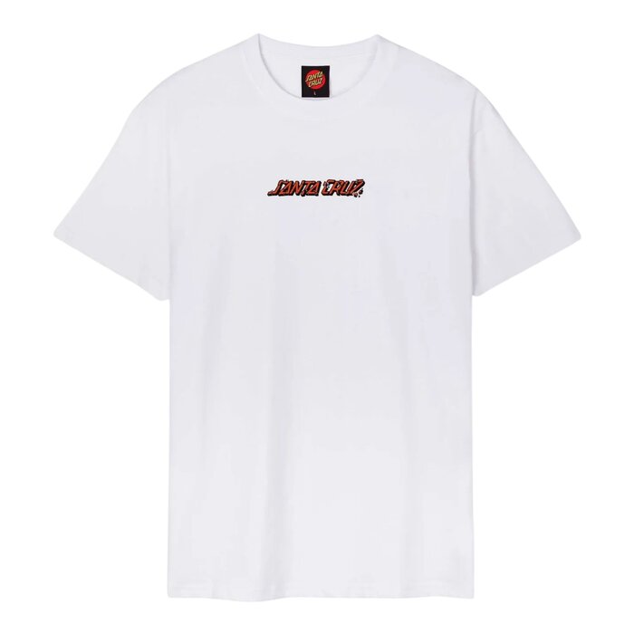 Santa Cruz Roskopp Monster Strip T-Shirt - White