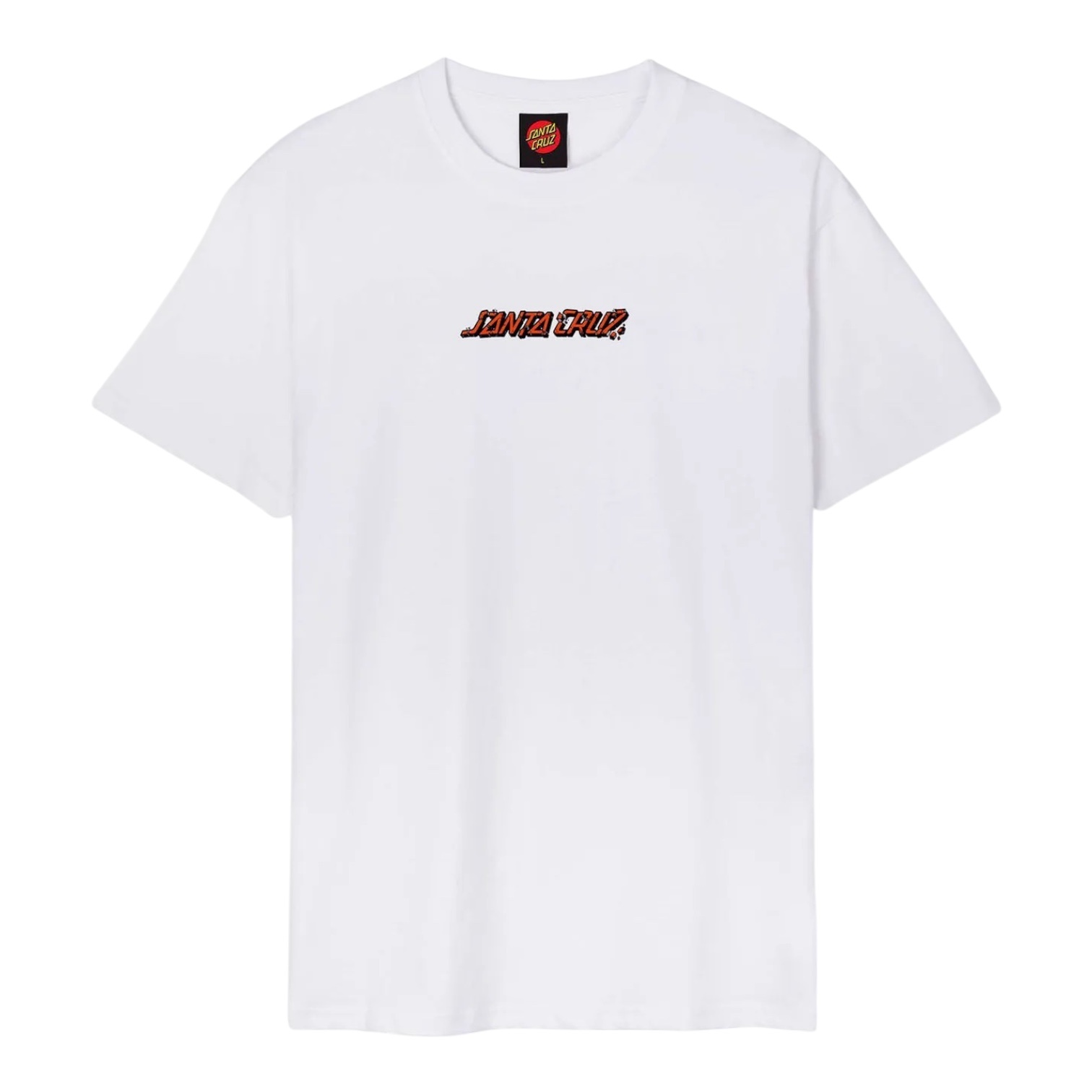 Santa Cruz Roskopp Monster Strip T-Shirt - White