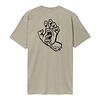 Stamped Screaming Hand T-Shirt - Stone Grey