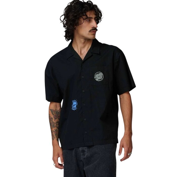 Santa Cruz Stamped S/S Shirt - Black