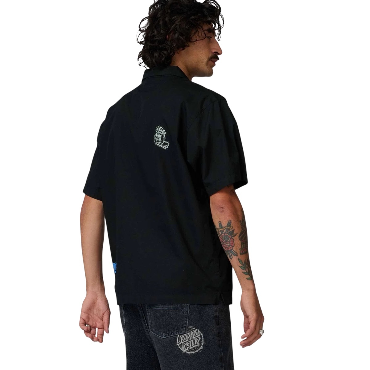 Santa Cruz Stamped S/S Shirt - Black