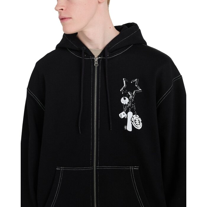 Element Keychain FZ Hoodie - Flint Black