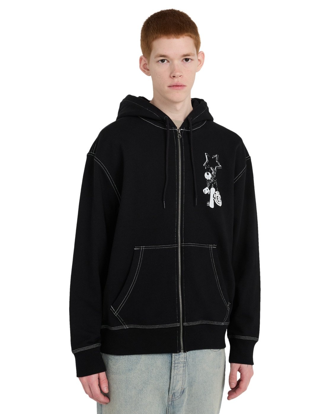 Element Keychain FZ Hoodie - Flint Black