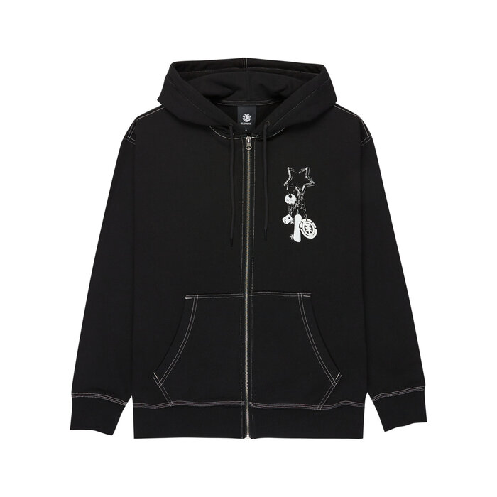 Element Keychain FZ Hoodie - Flint Black