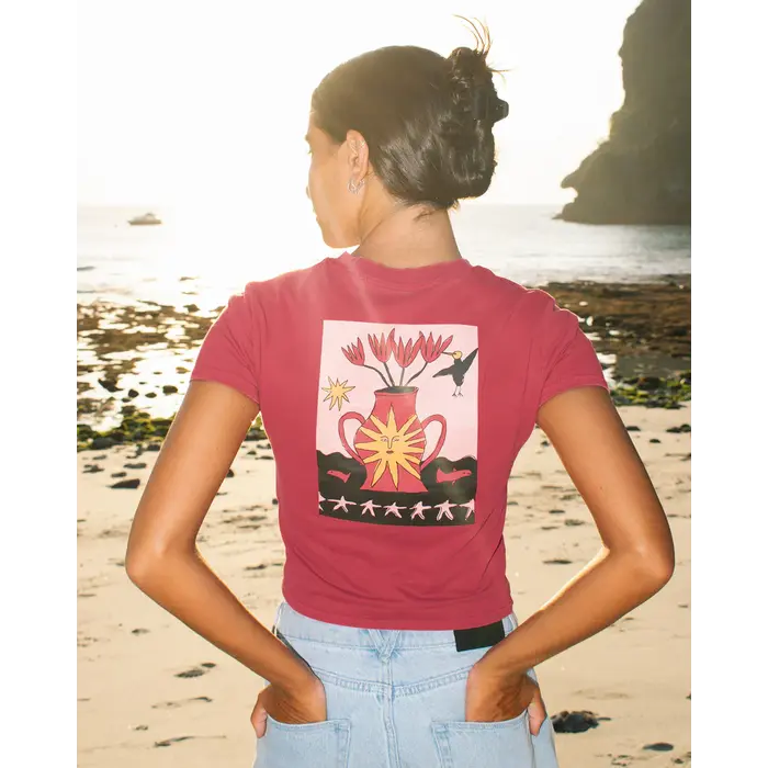 Volcom Move On S/S T-Shirt - Deep Red