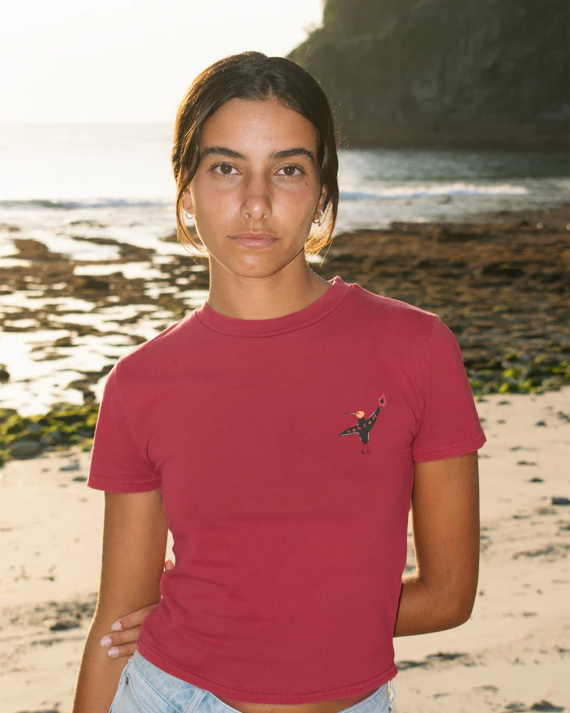 Volcom Move On S/S T-Shirt - Deep Red