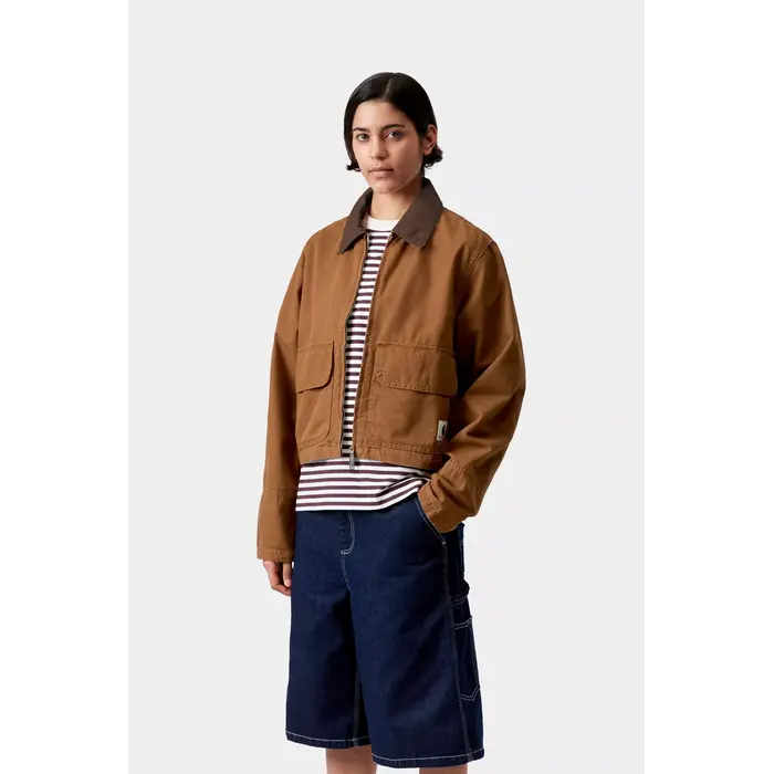 Carhartt WIP W' Prescott Jacket - Hamilton Brown/Tabacco Garment Dyed