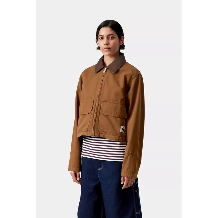 Carhartt WIP W' Prescott Jacket - Hamilton Brown/Tabacco Garment Dyed