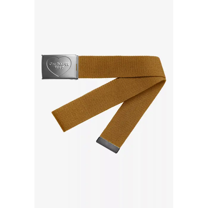 Carhartt WIP Heart Clip Belt - Hamilton Brown/Silver