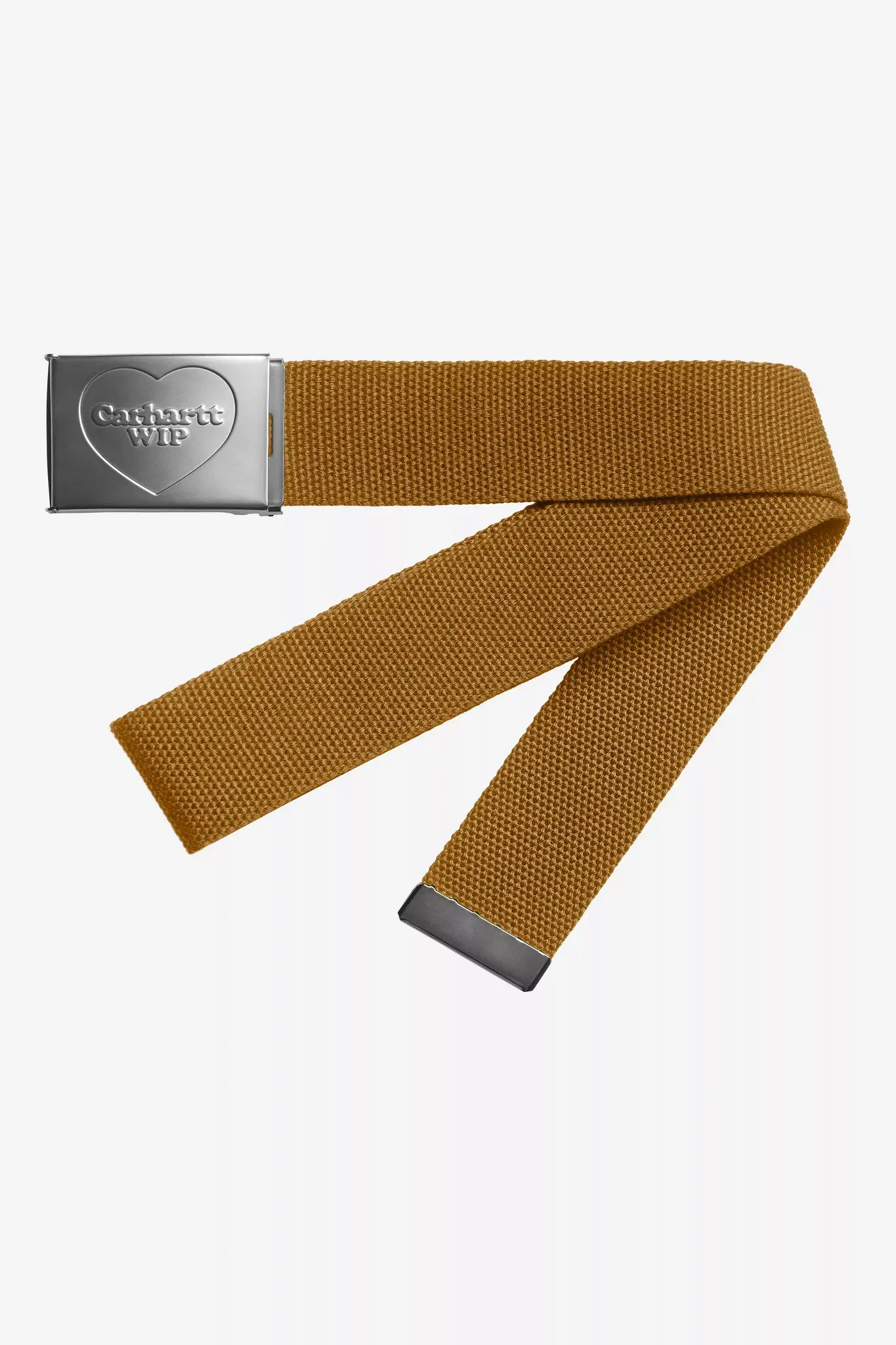 Carhartt WIP Heart Clip Belt - Hamilton Brown/Silver