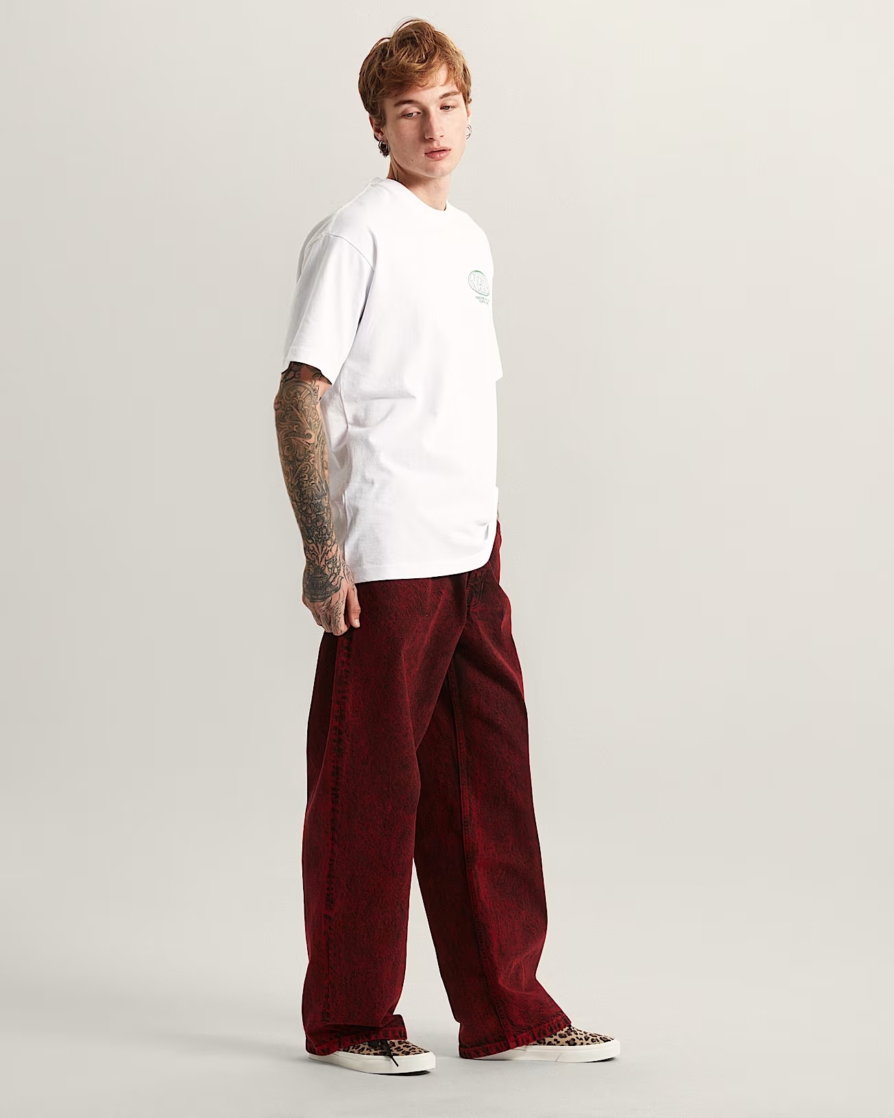 Vans Check-5 Baggy Acid Overdyed Denim - Racing Red