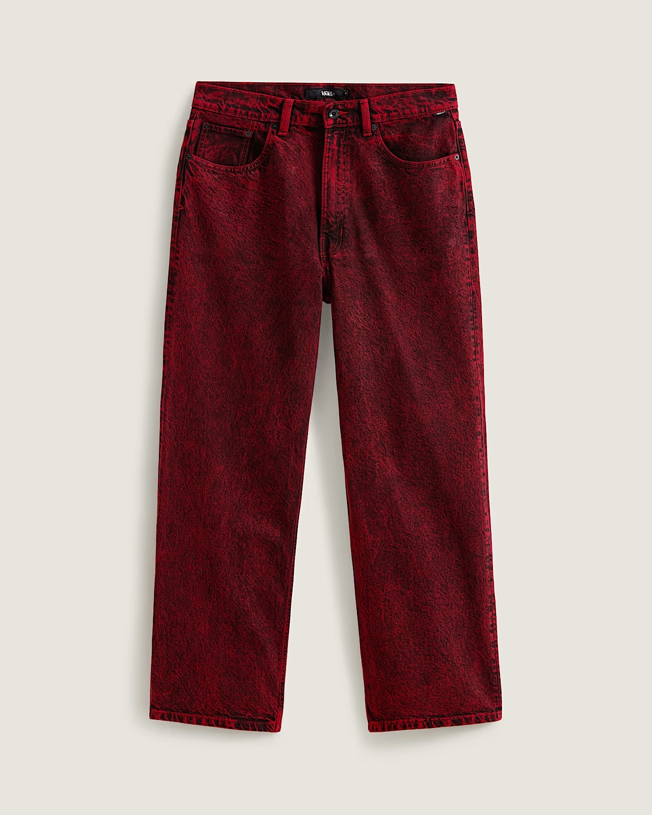 Vans Check-5 Baggy Acid Overdyed Denim - Racing Red