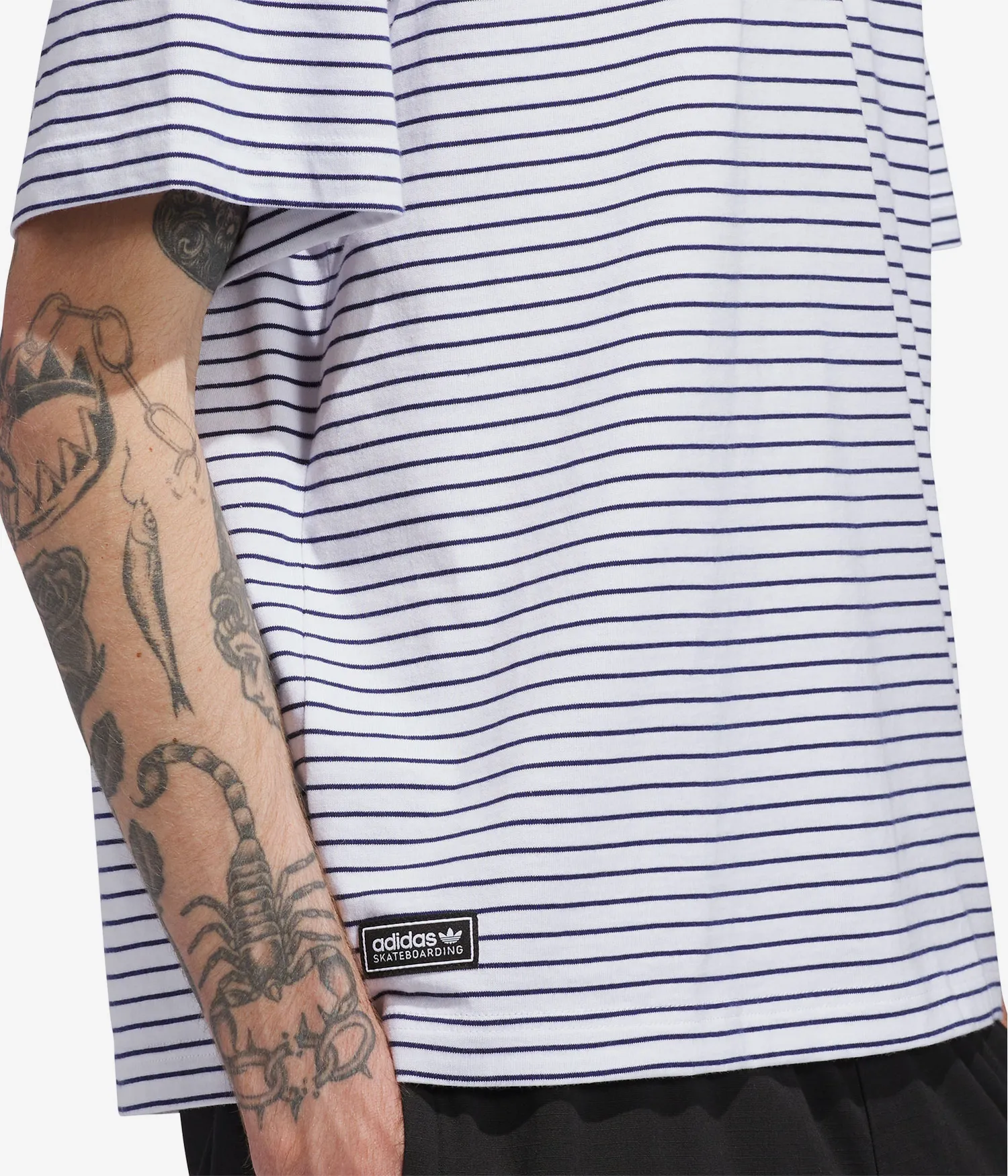 Adidas Skateboarding Skate Exc Yd Tee - White/Dark Blue