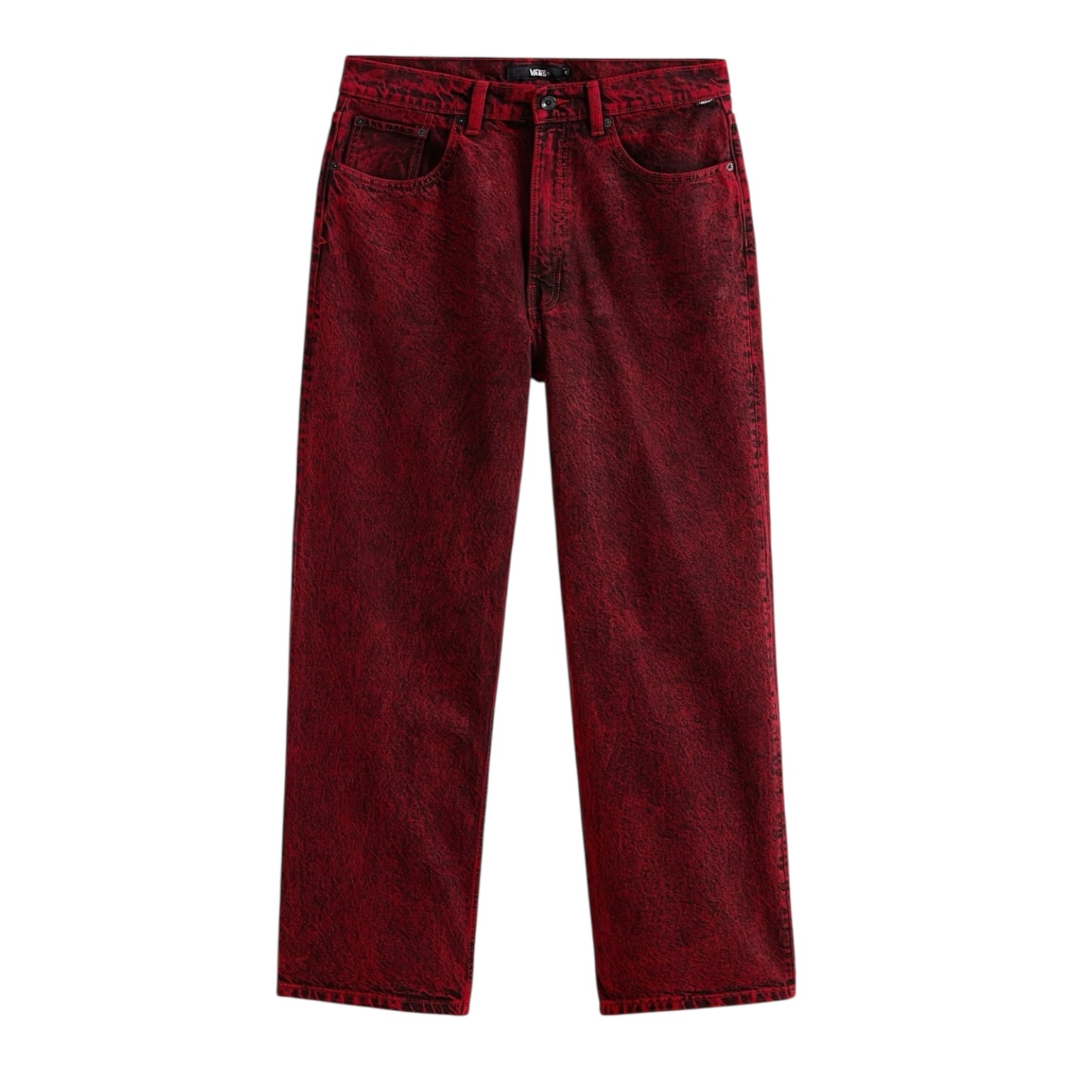 Vans Check-5 Baggy Acid Overdyed Denim - Racing Red