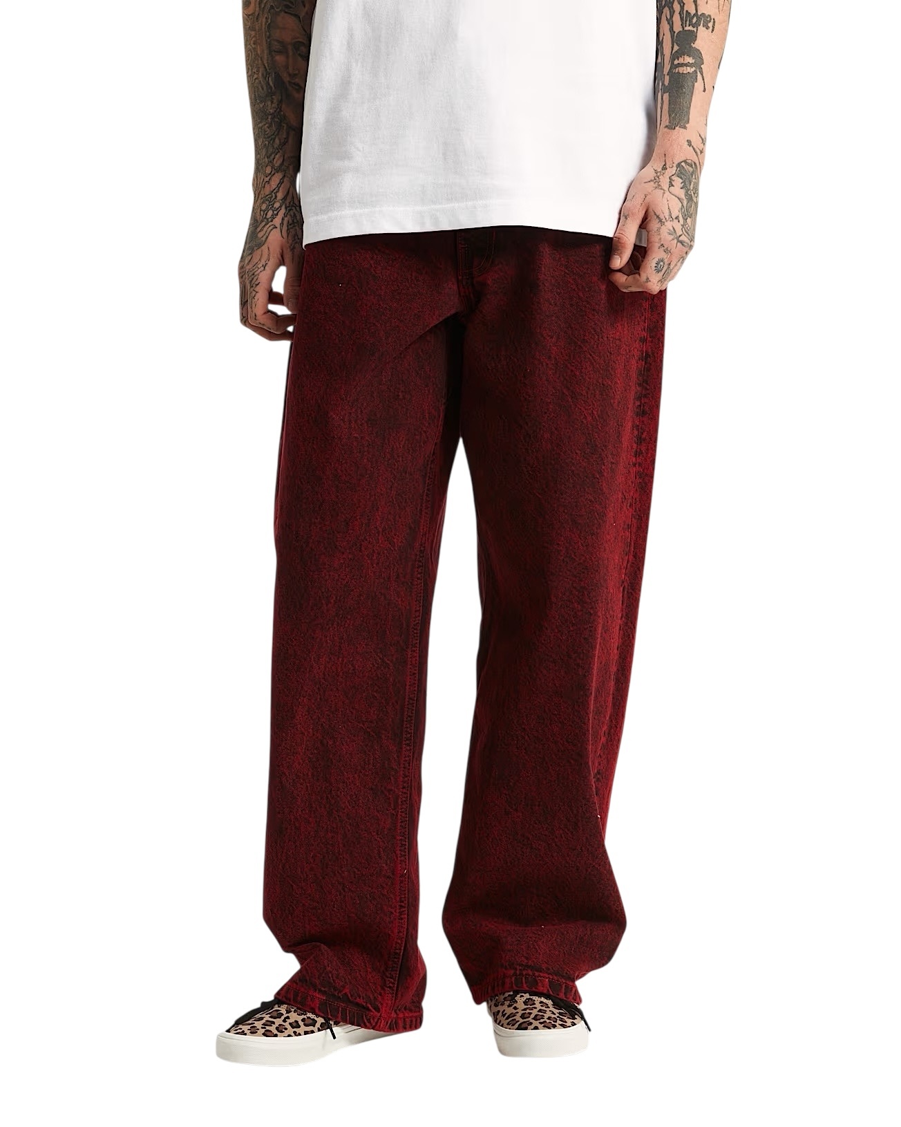 Vans Check-5 Baggy Acid Overdyed Denim - Racing Red