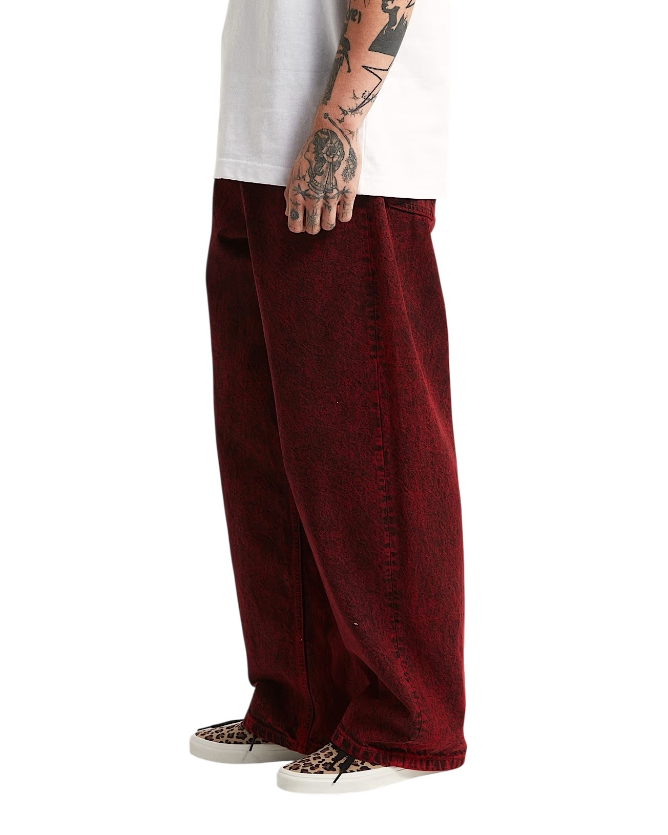 Vans Check-5 Baggy Acid Overdyed Denim - Racing Red