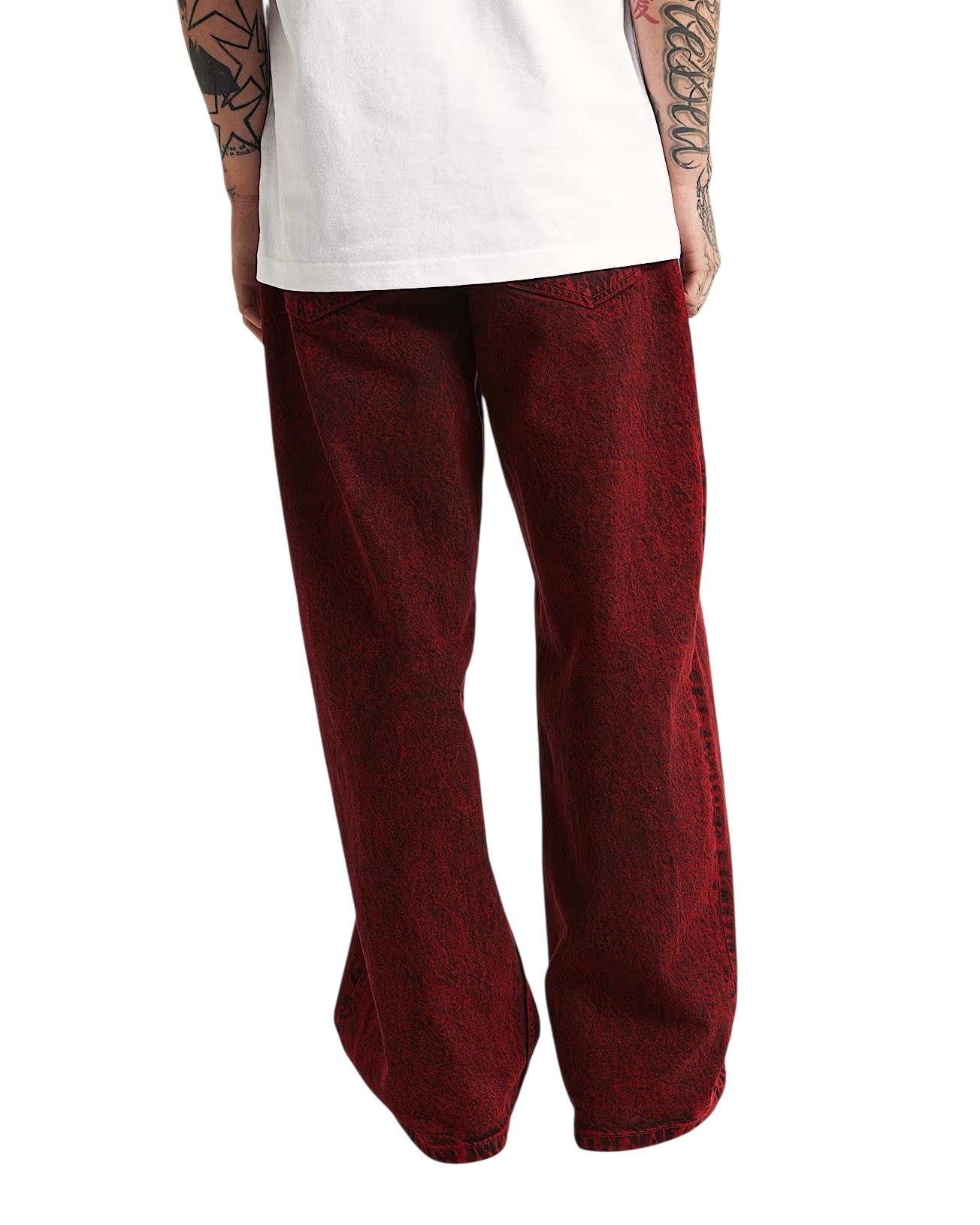 Vans Check-5 Baggy Acid Overdyed Denim - Racing Red