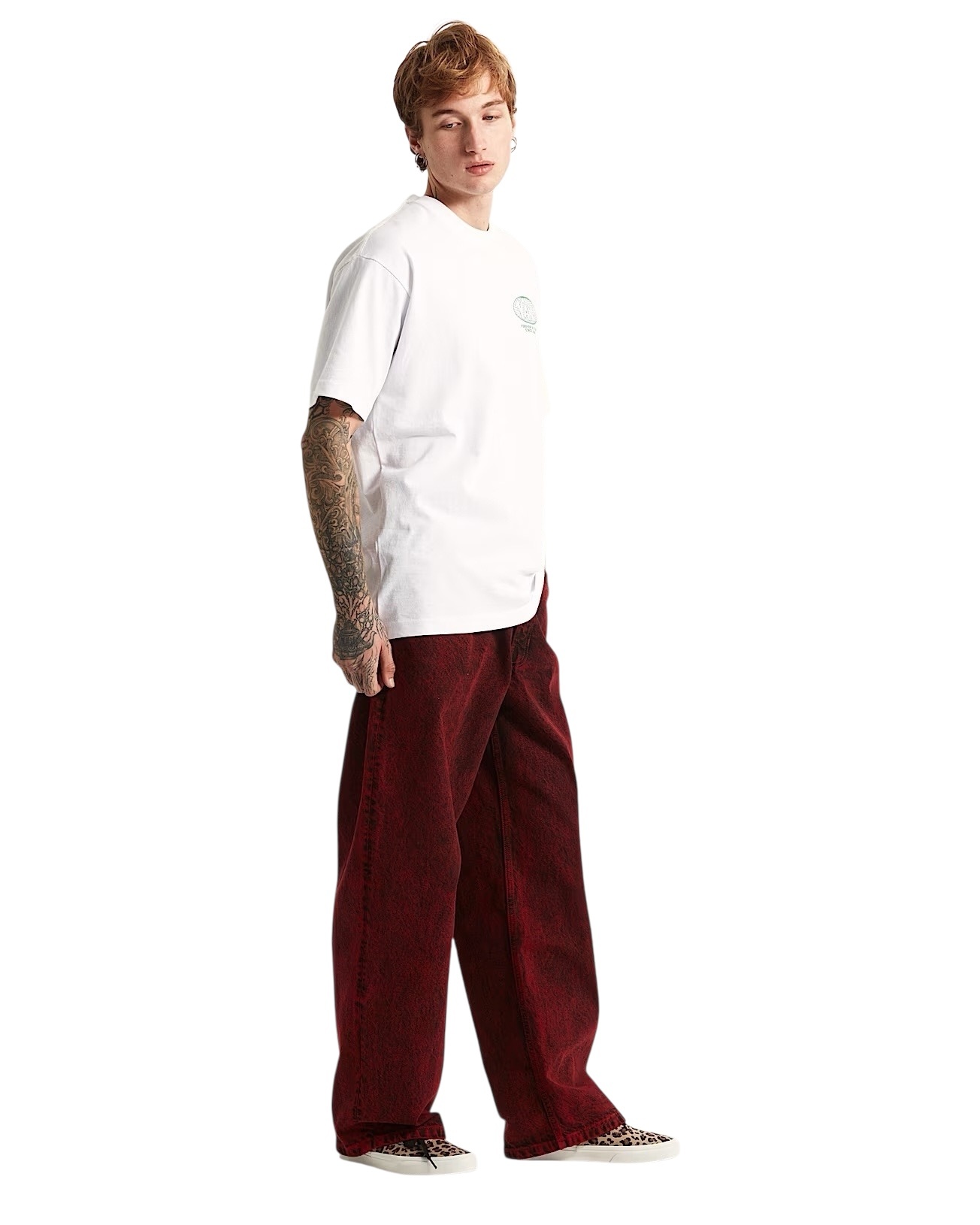 Vans Check-5 Baggy Acid Overdyed Denim - Racing Red