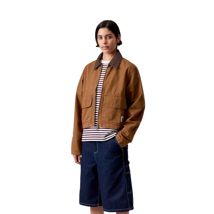 Carhartt WIP W' Prescott Jacket - Hamilton Brown/Tabacco Garment Dyed