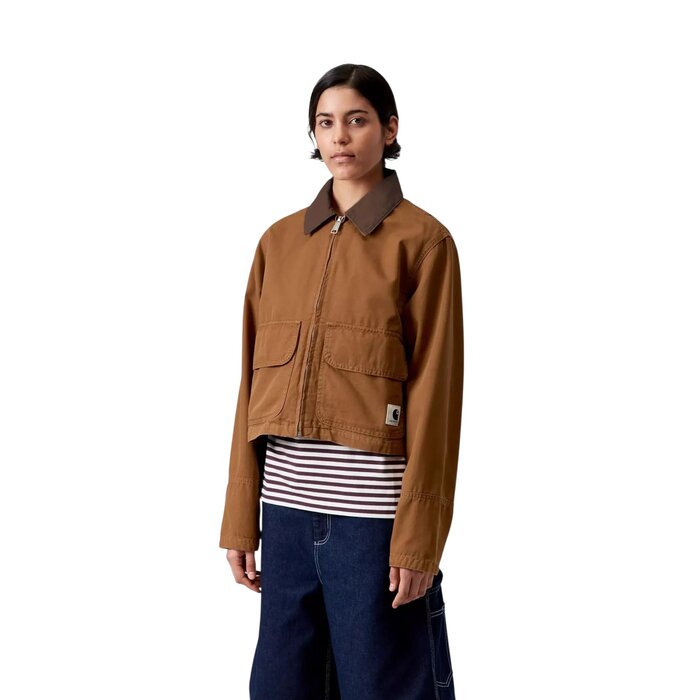 Carhartt WIP W' Prescott Jacket - Hamilton Brown/Tabacco Garment Dyed