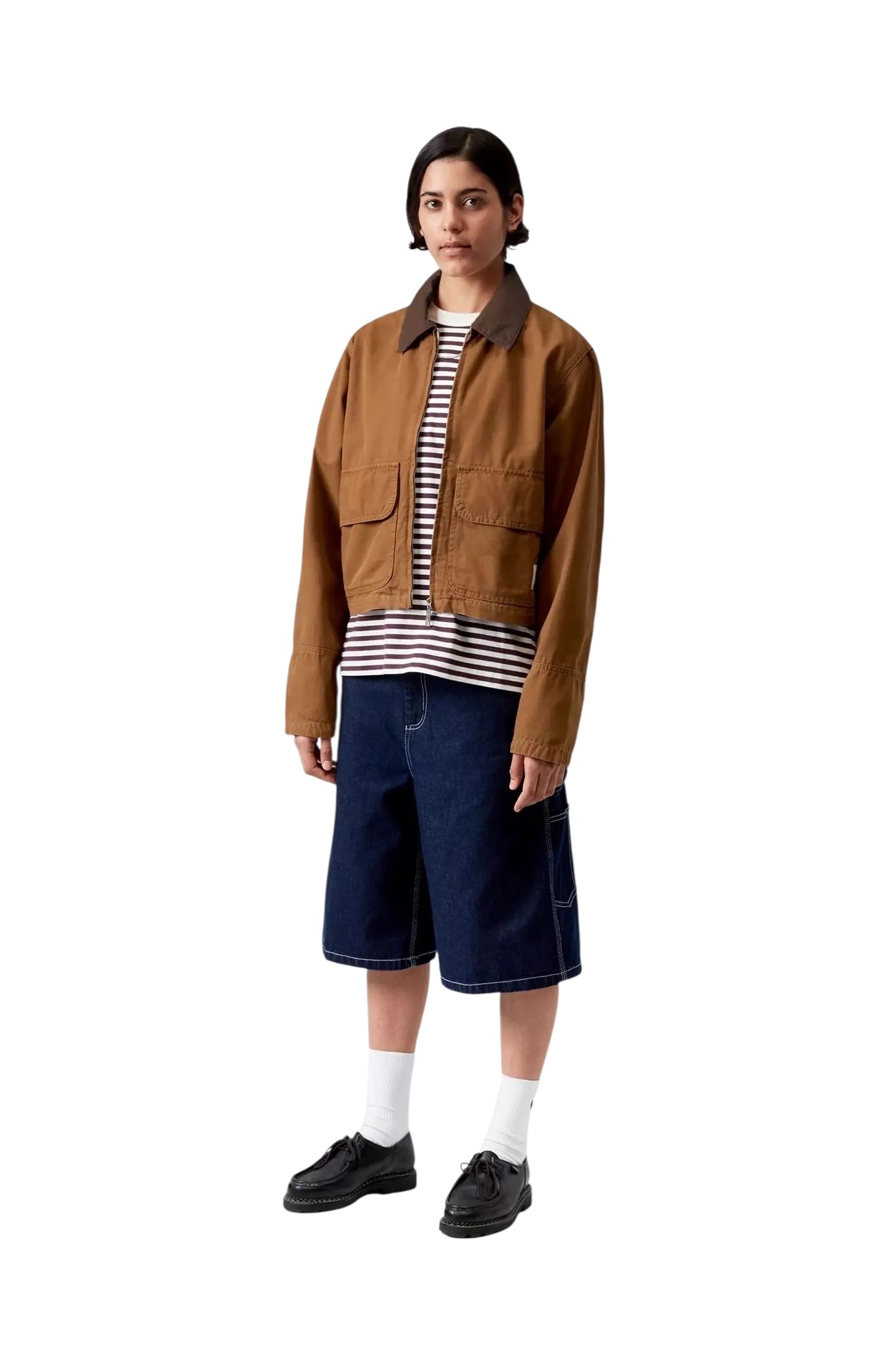 Carhartt WIP W' Prescott Jacket - Hamilton Brown/Tabacco Garment Dyed