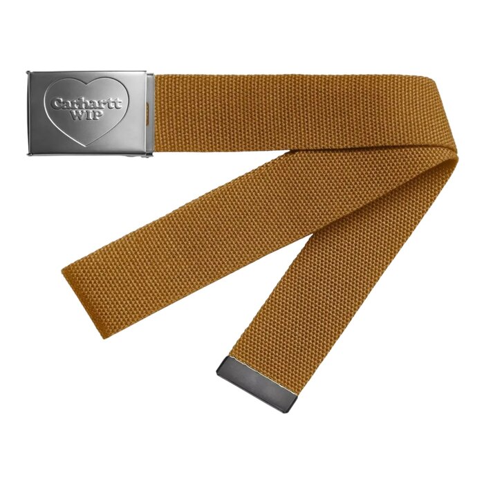 Carhartt WIP Heart Clip Belt - Hamilton Brown/Silver