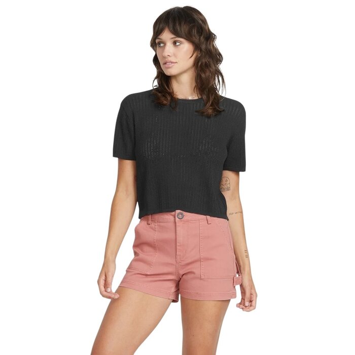 Volcom Meshy Beach S/S T-Shirt - Black