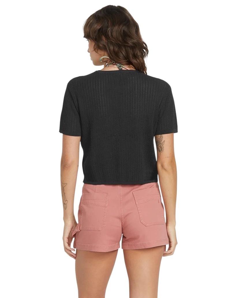 Volcom Meshy Beach S/S T-Shirt - Black