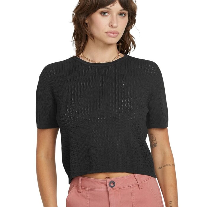 Volcom Meshy Beach S/S T-Shirt - Black