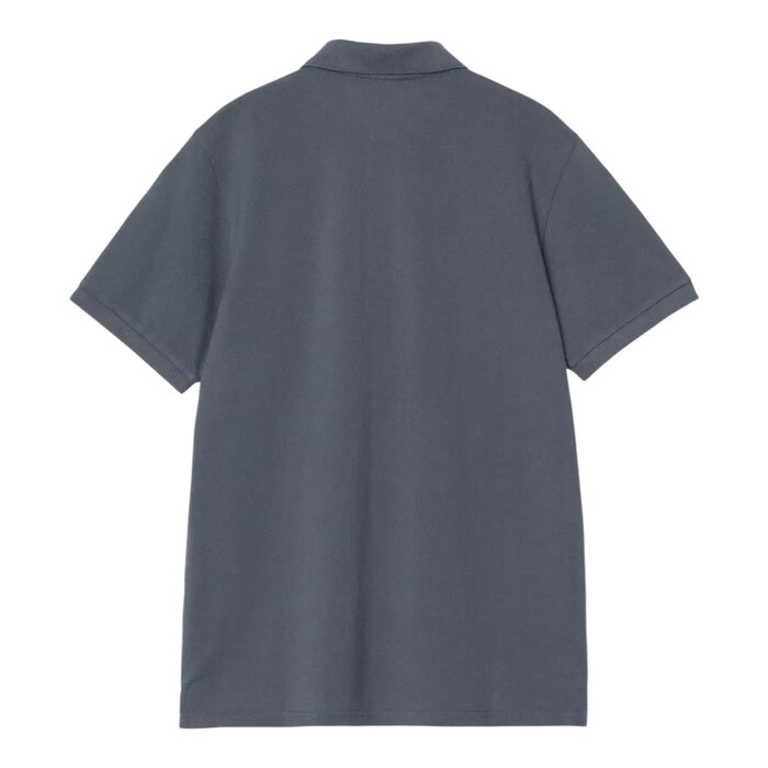 Carhartt WIP S/S Chase Pique Polo - Cozy Blue/Gold