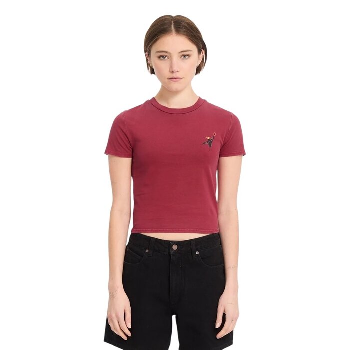 Volcom Move On S/S T-Shirt - Deep Red