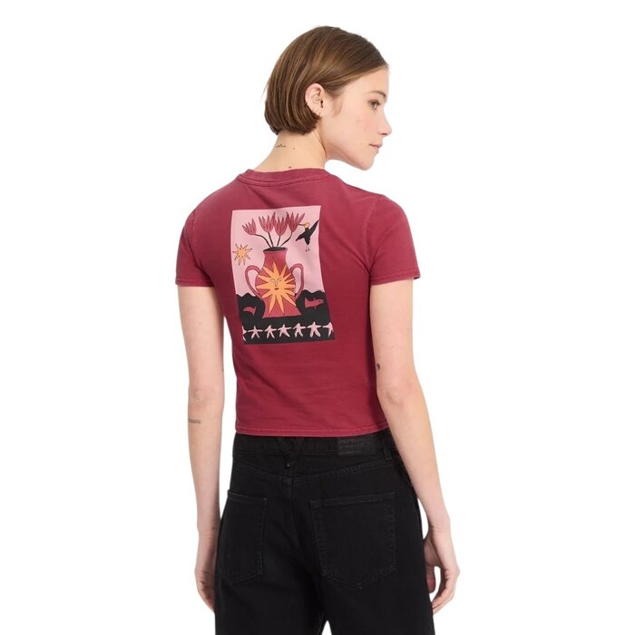 Volcom Move On S/S T-Shirt - Deep Red