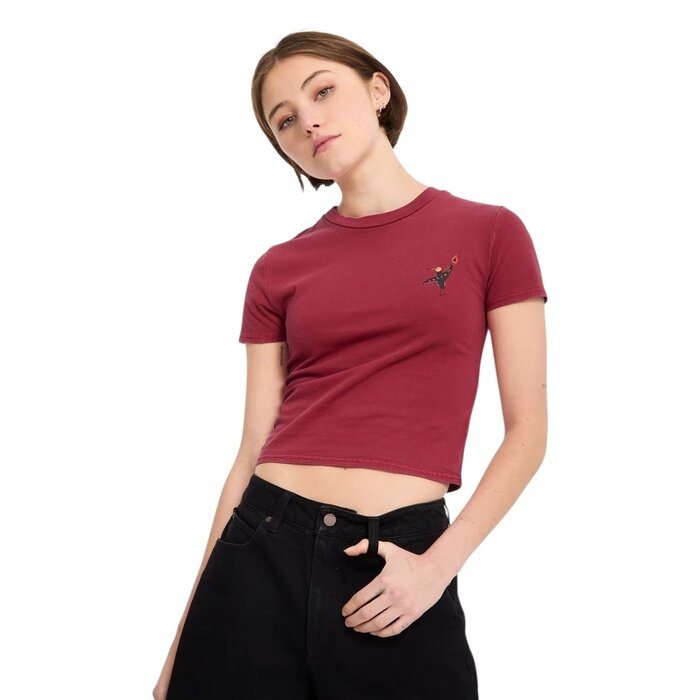 Volcom Move On S/S T-Shirt - Deep Red