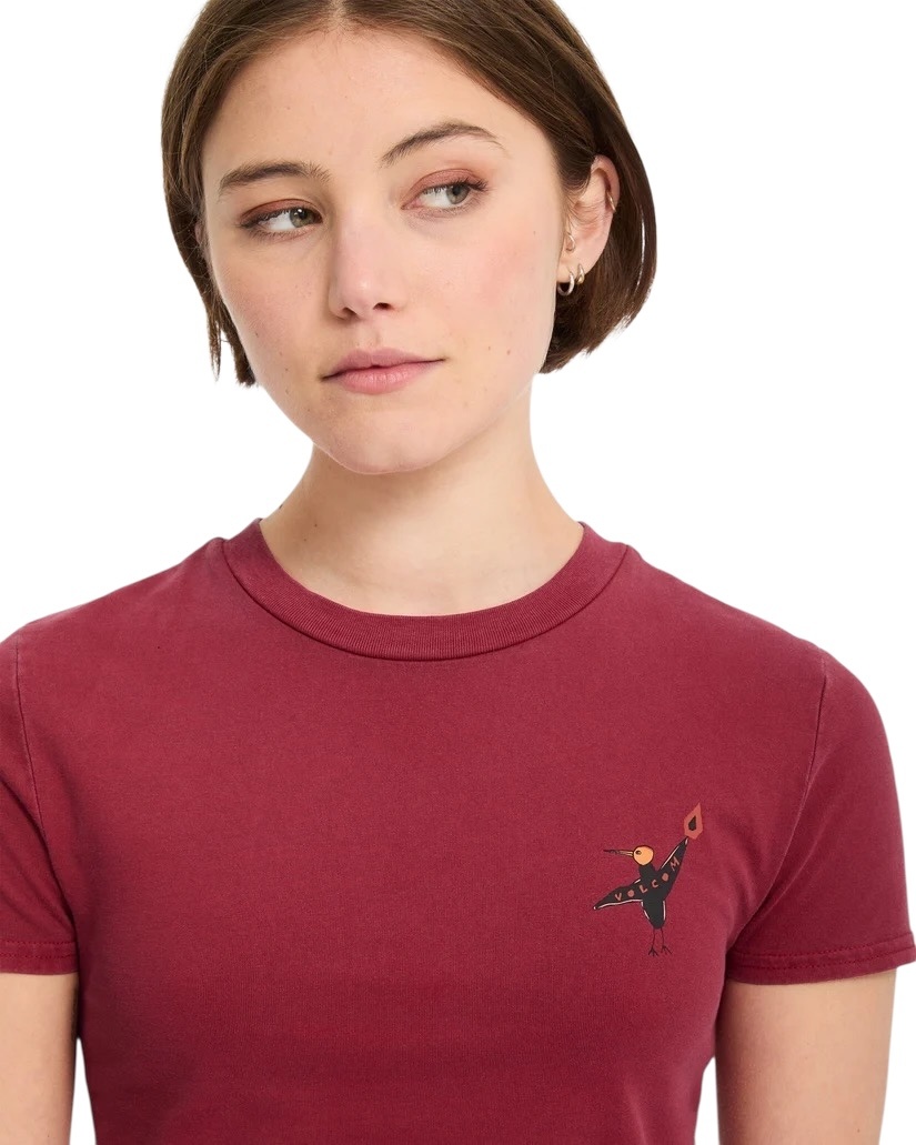 Volcom Move On S/S T-Shirt - Deep Red