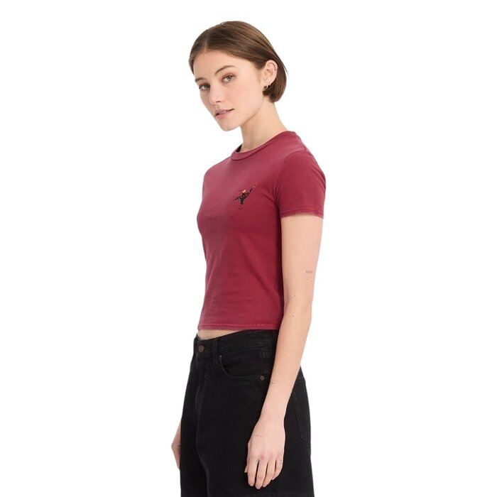 Volcom Move On S/S T-Shirt - Deep Red