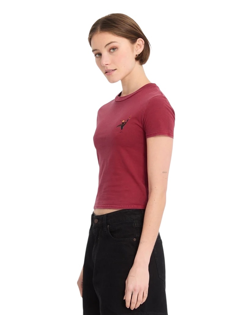 Volcom Move On S/S T-Shirt - Deep Red