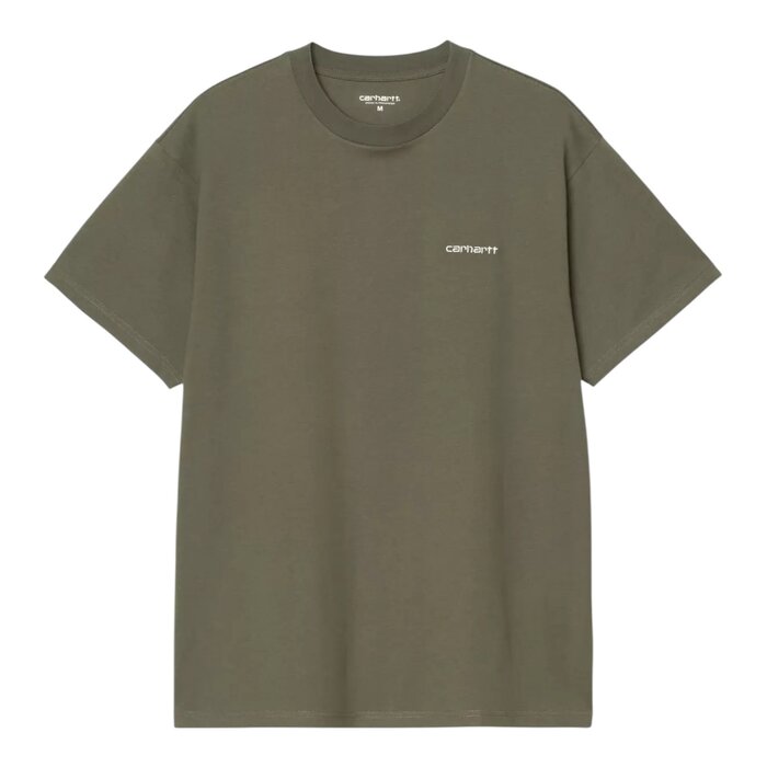 Carhartt WIP S/S Script Embroidery T-shirt - Leaf/White
