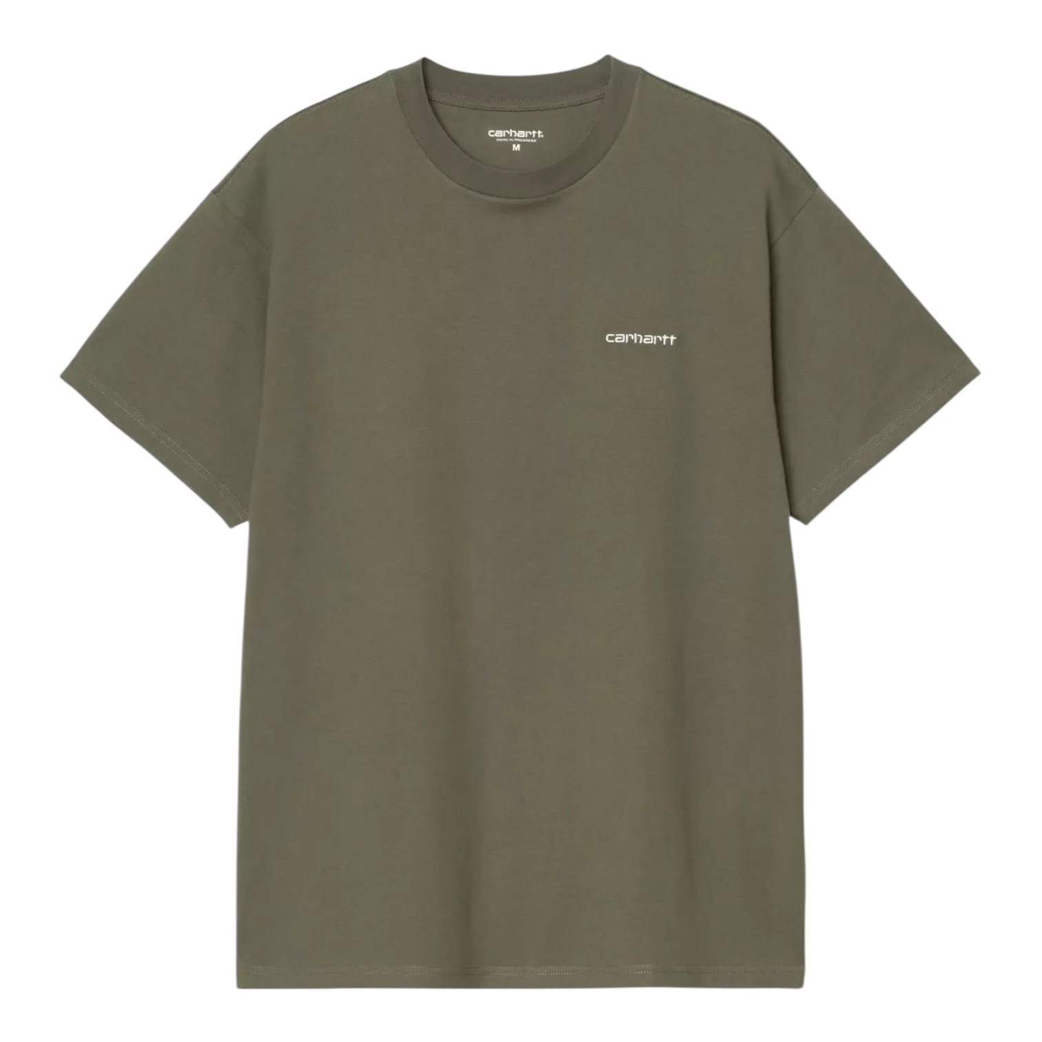 Carhartt WIP S/S Script Embroidery T-shirt - Leaf/White