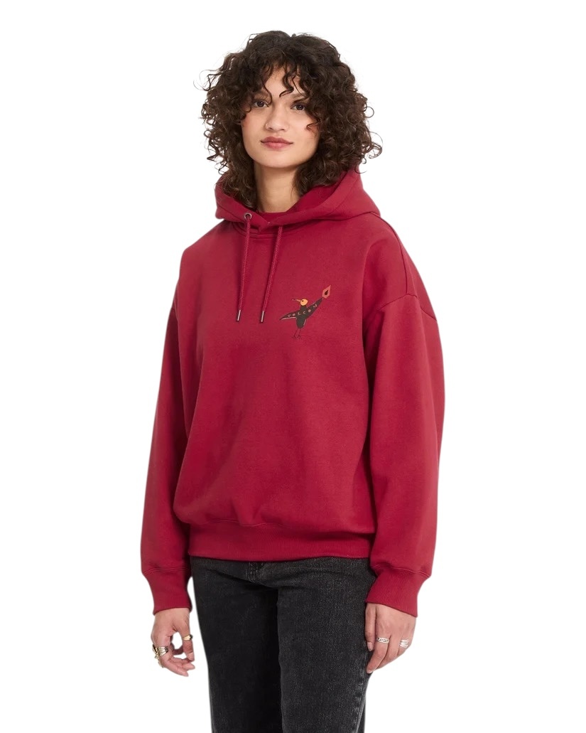 Volcom Moove On Pullover - Deep Red