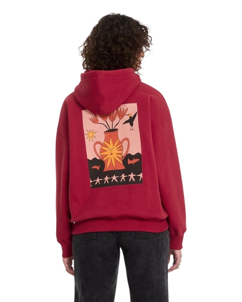 Volcom Moove On Pullover - Deep Red