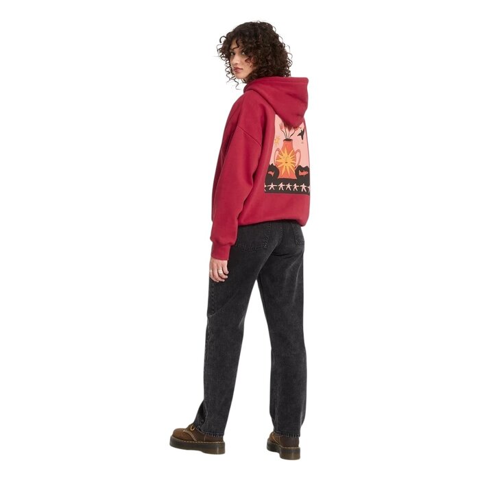 Volcom Moove On Pullover - Deep Red