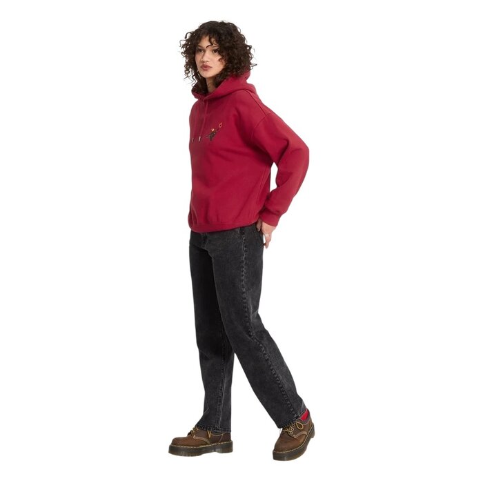 Volcom Moove On Pullover - Deep Red