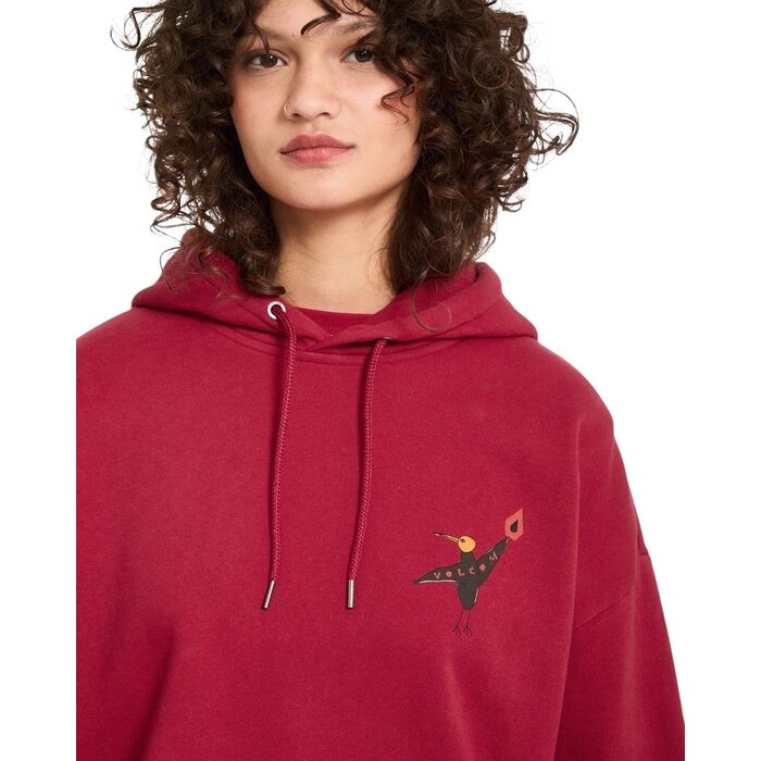 Volcom Moove On Pullover - Deep Red