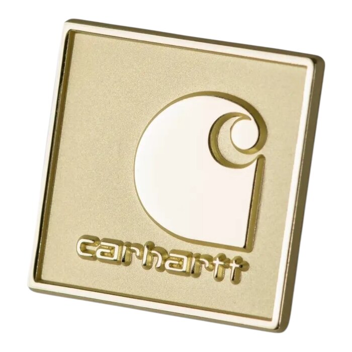 Carhartt WIP Square Label Pin - Zinc Alloy Gold