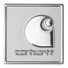 Square Label Pin - Zinc Alloy Silver