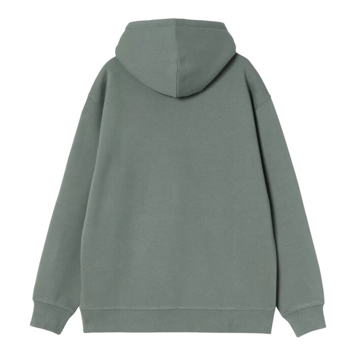 Carhartt WIP W' Hooded Carhartt Sweat - Velvet Green/Gentle Orange