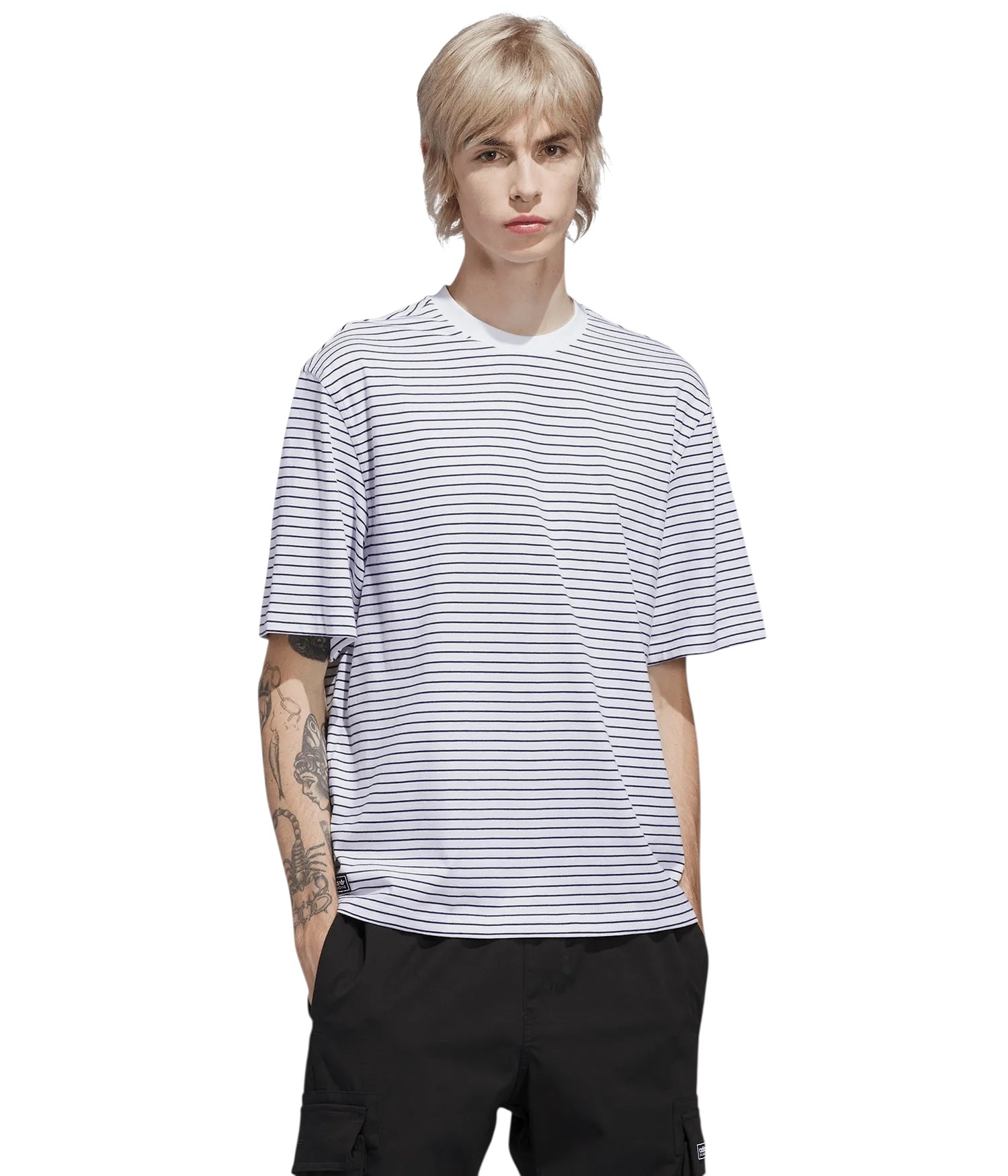 Adidas Skateboarding Skate Exc Yd Tee - White/Dark Blue