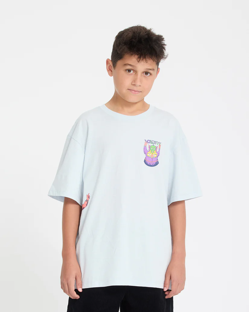 Volcom Fa Ben Sanaire 1 T-Shirt - Light Acid Blue